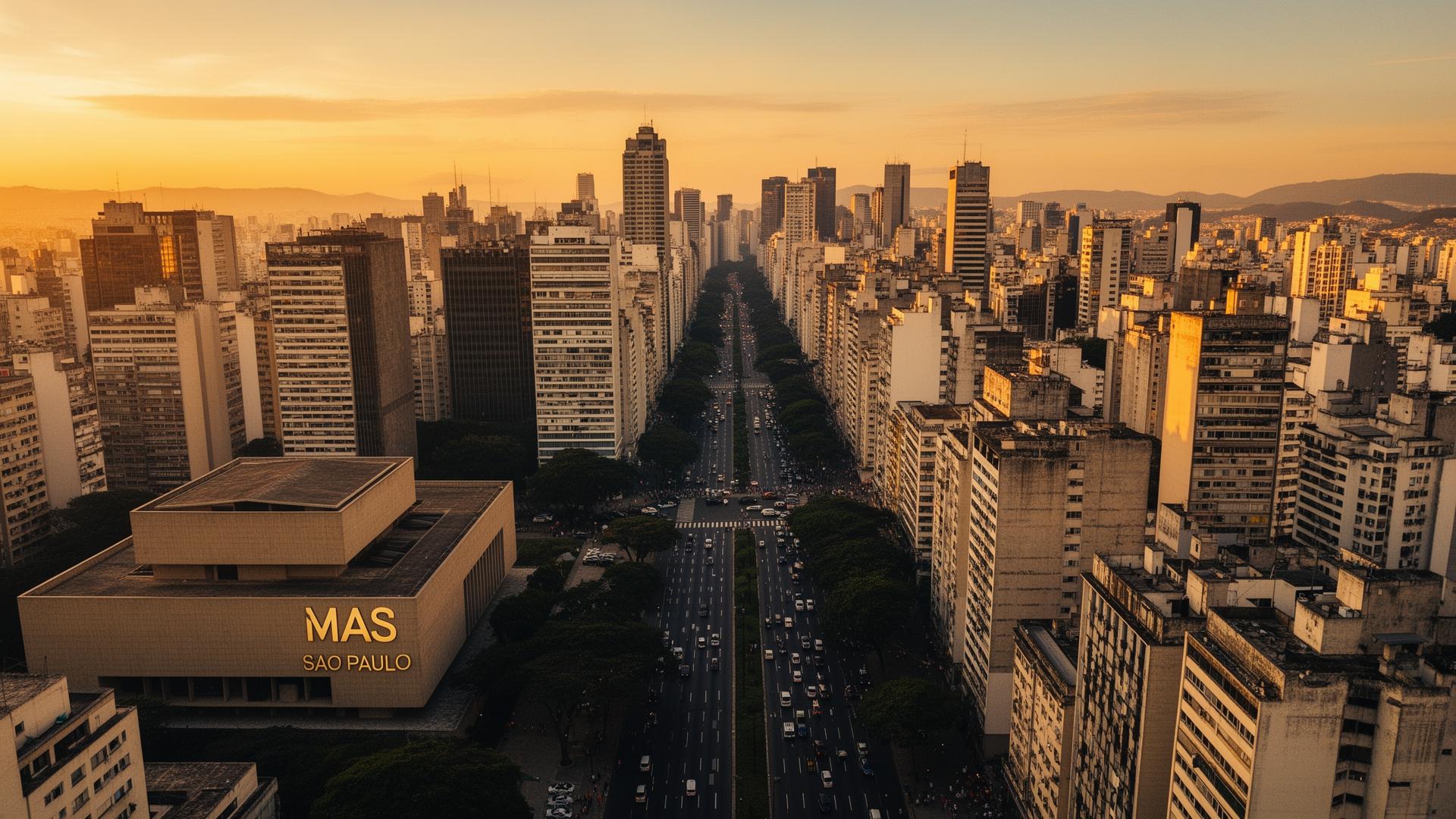 Cartão postal de São Paulo